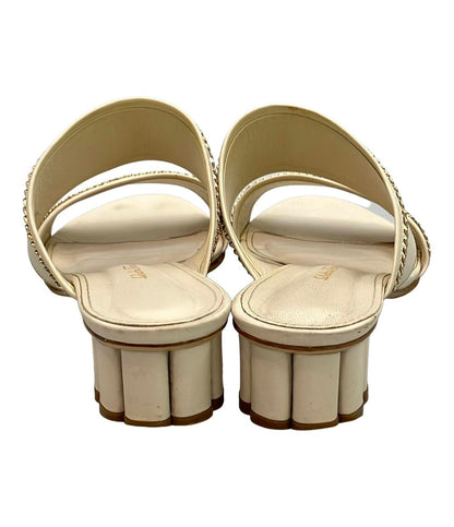Salvatore Ferragamo ミュール サンダル チャンキーヒール レディース SIZE 8 (XL) サルヴァトーレフェラガモ