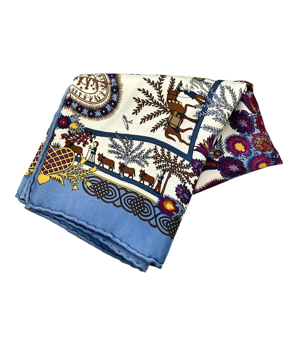 HERMES スカーフ カレ40 エルメス スカーフ カレ 40 シルク 100% Decoupages レディース