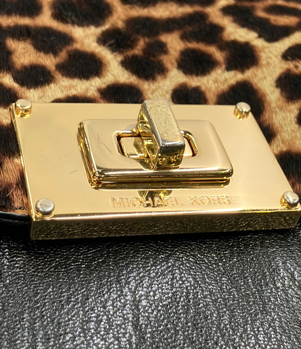 MICHAEL KORS 2WAY ハンドバッグ ショルダーバッグ 斜めがけ ヒョウ柄 レオパード柄 レディース マイケルコース