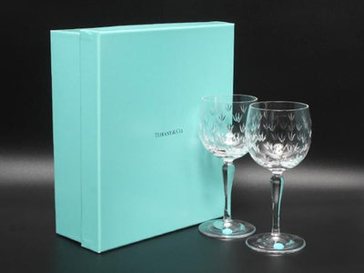TIFFANY&Co. ワイングラス 2点セット ペア フローレット ティファニー