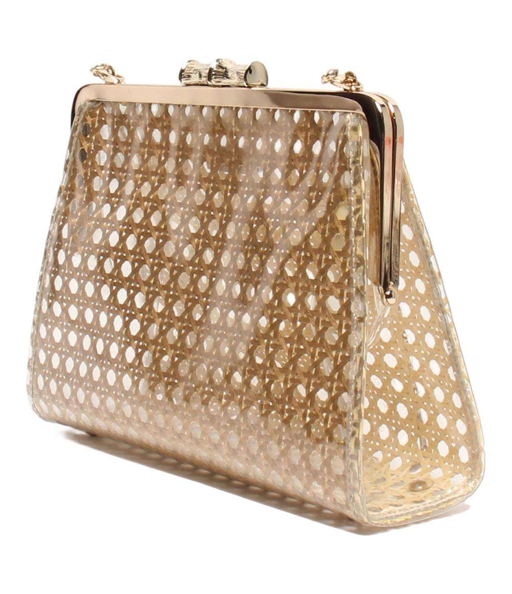 美品 ケイトスペード 2wayチェーンショルダーバッグ 斜め掛け クラッチバッグ がま口 レディース Kate Spade