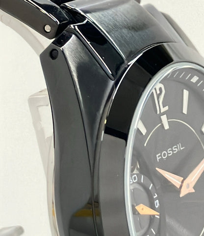 FOSSIL 腕時計 クオーツ 自動巻き ブラック ME-1001 メンズ フォッシル