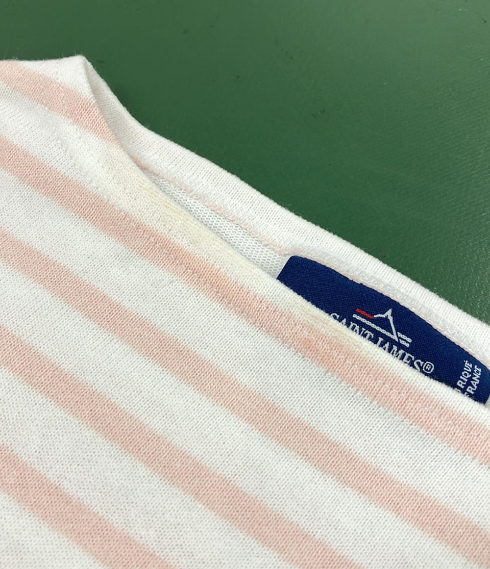 セントジェームス ボーダー柄ボートネック長袖Tシャツ ロンT レディース SIZE XXS SAINT JAMES