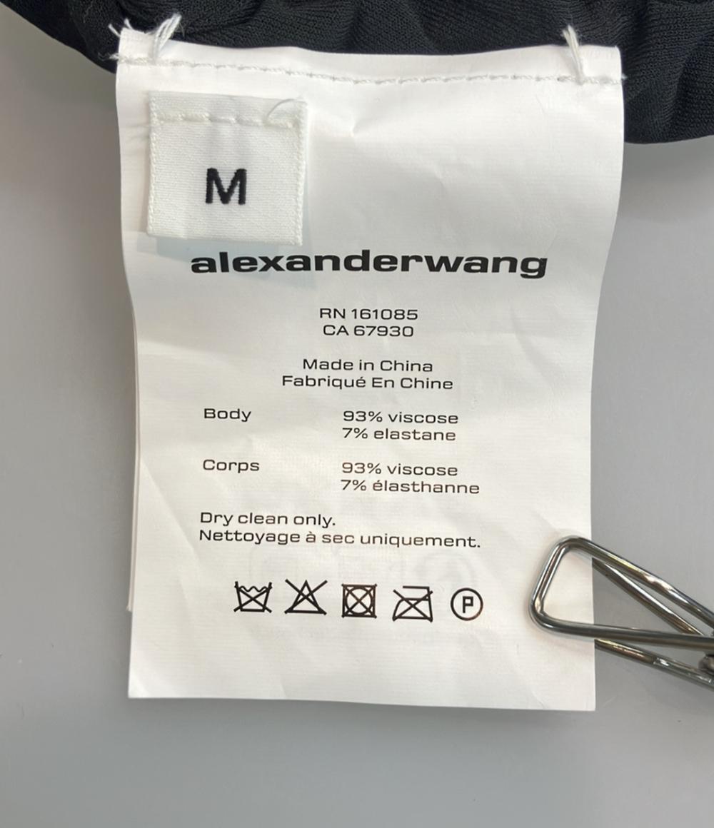 美品 Alexander Wang 長袖ワンピース ルシュドロングスリーブミニドレス 1CC2256770 レディース SIZE M アレキサンダーワン