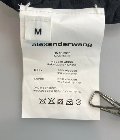 美品 Alexander Wang 長袖ワンピース ルシュドロングスリーブミニドレス 1CC2256770 レディース SIZE M アレキサンダーワン