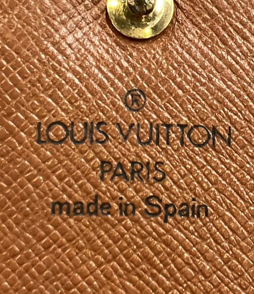 訳あり LOUIS VUITTON 二つ折り財布 ポルト モネ ビエ トレゾール モノグラム M61730 レディース ルイ・ヴィトン
