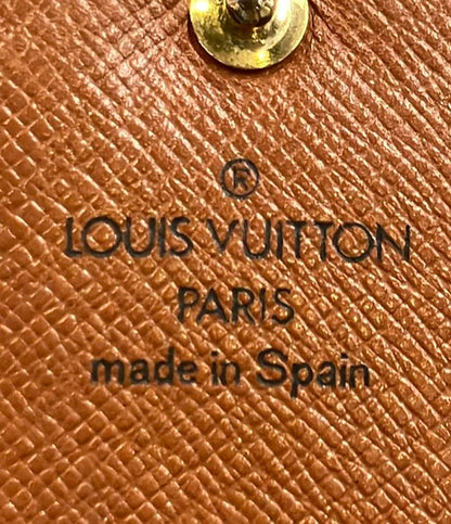 訳あり LOUIS VUITTON 二つ折り財布 ポルト モネ ビエ トレゾール モノグラム M61730 レディース ルイ・ヴィトン