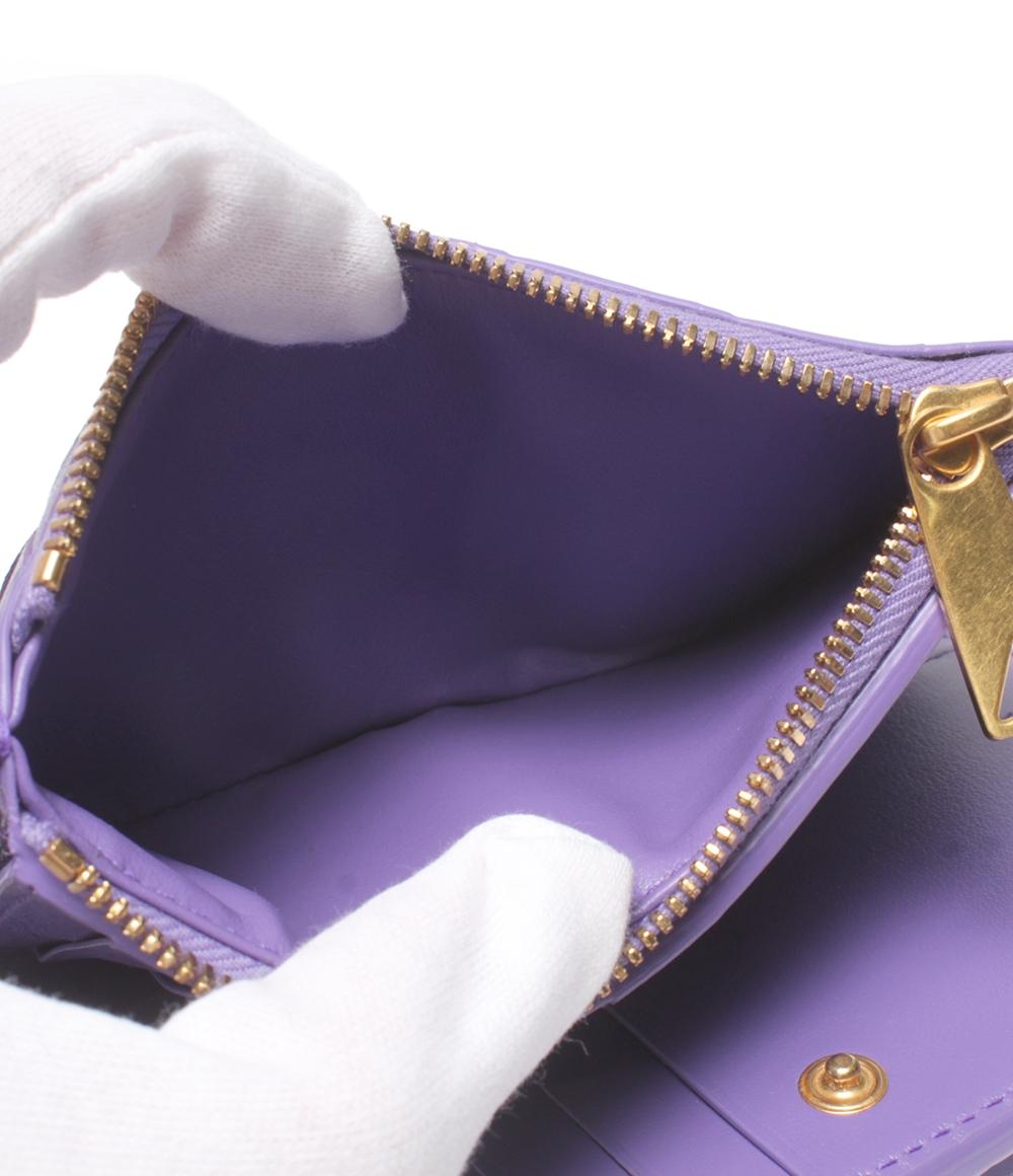 美品 BOTTEGA VENETA 二つ折り財布 イントレチャート レディース ボッテガ・ヴェネタ