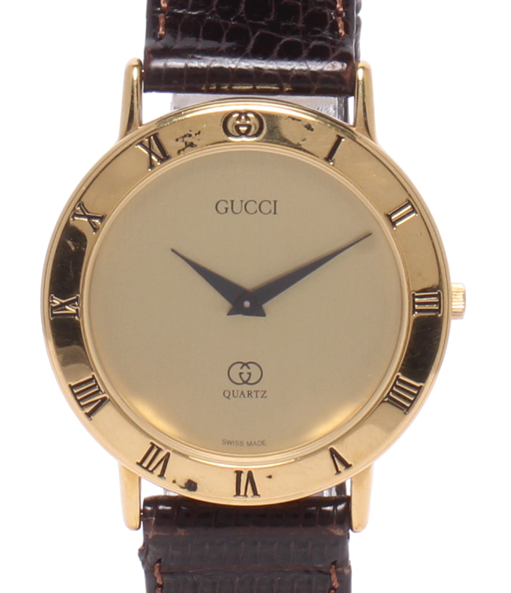 GUCCI 腕時計 クオーツ ゴールド 3000M メンズ グッチ