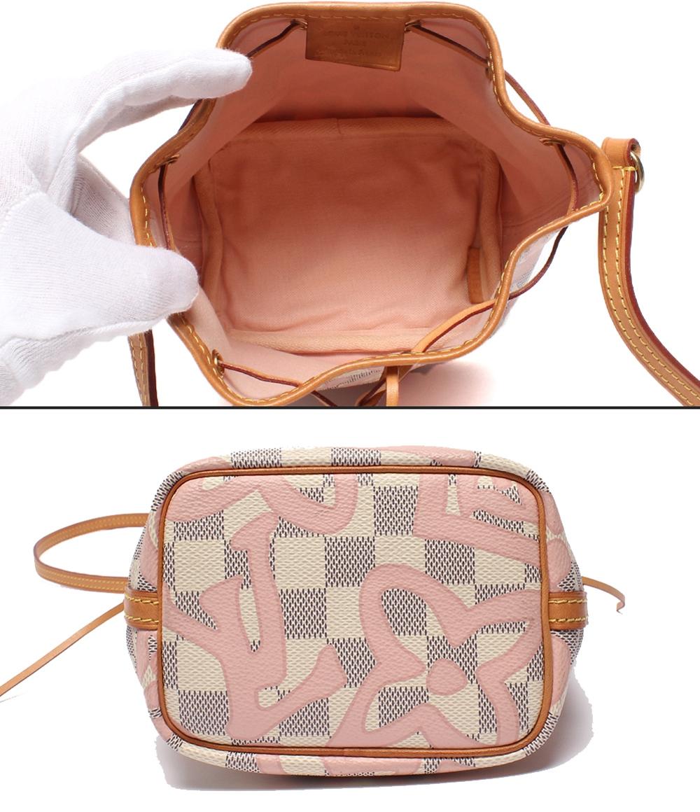 LOUIS VUITTON ショルダーバッグ 斜め掛け ナノ ノエ ダミエ アズール タヒチ N60052 レディース ルイ・ヴィトン