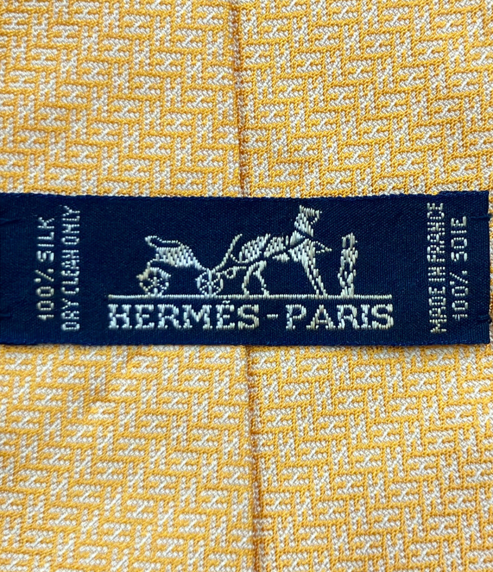 HERMES ネクタイ シルク100% メンズ エルメス