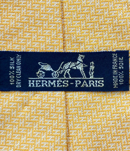 HERMES ネクタイ シルク100% メンズ エルメス
