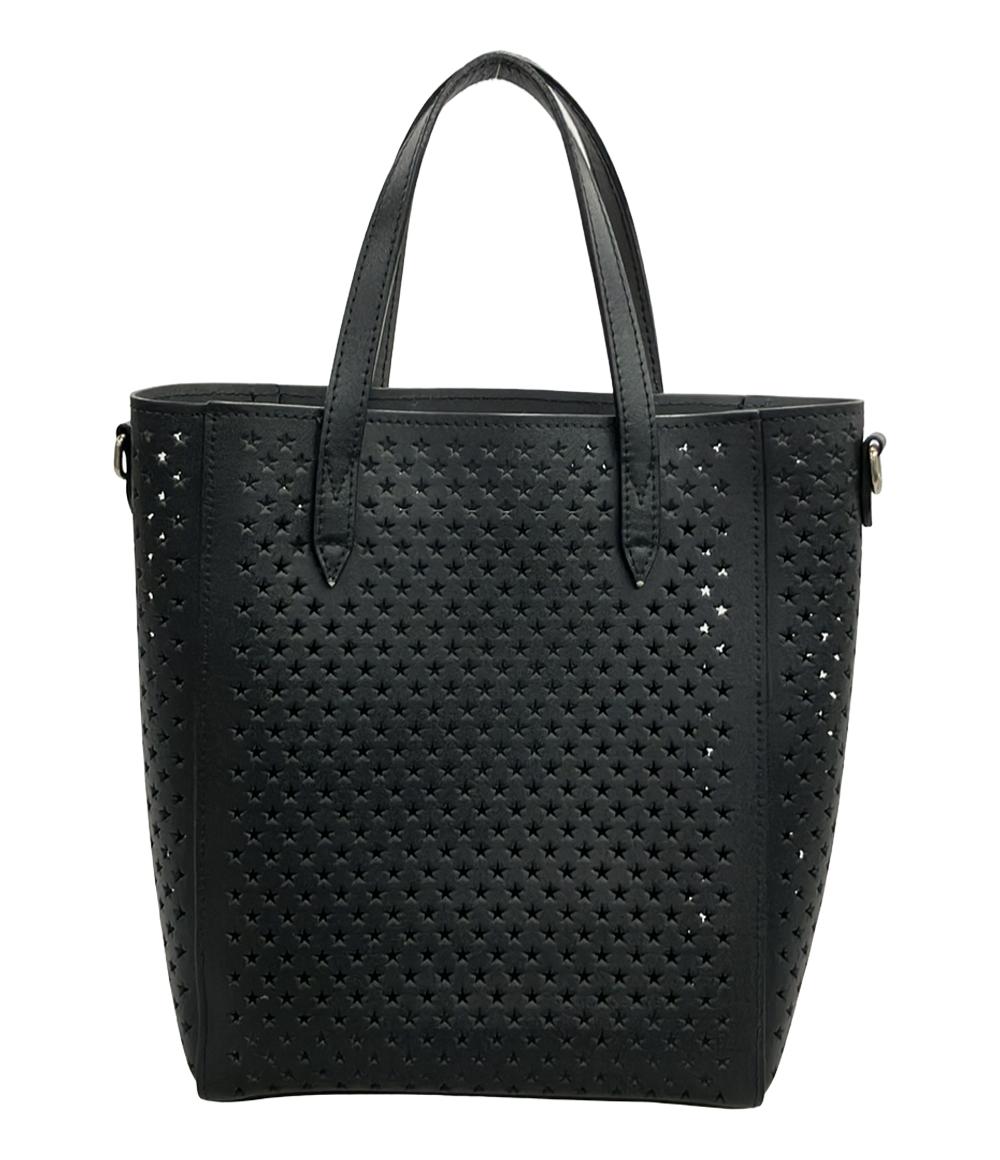 Jimmy Choo ハンドバッグ トートバッグ ショルダーバッグ 2WAY 斜め掛け PEGASI スターパンチング レザー レディース ジミーチュウ