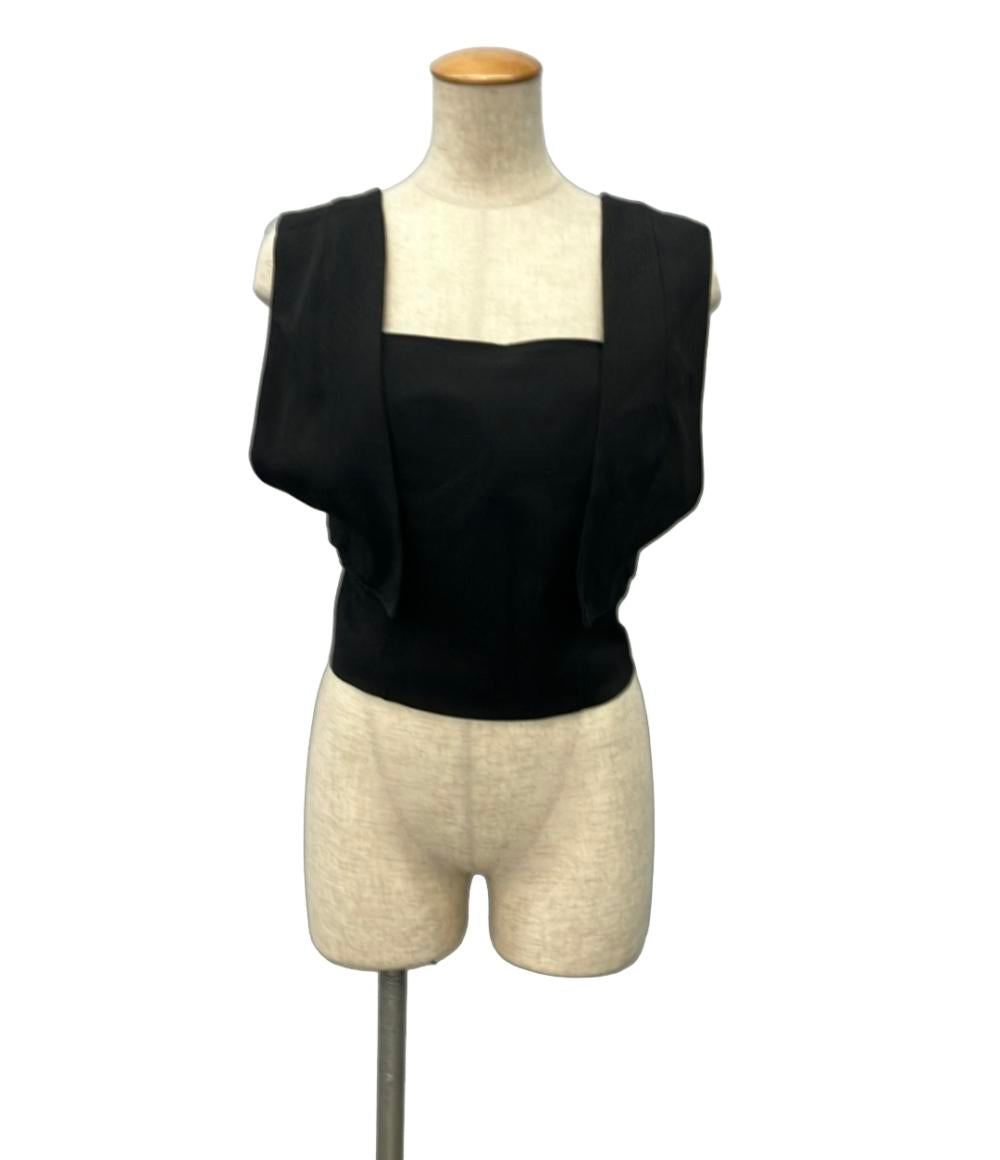 L'AUBE BLANC コート ドレス ワンピース ジレ Sleeveless Coat Dress 23SU-06 レディース SIZE F (M) ローブ ブラン