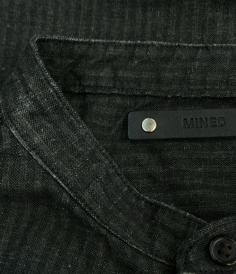 MINEDENIM 長袖シャツ バンドカラー メンズ SIZE 2 (L) マインデニム