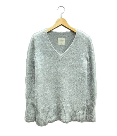 美品 アバークロンビーアンドフィッチ アクリル混Vネックラメニットセーター レディース SIZE S Abercrombie&Fitch