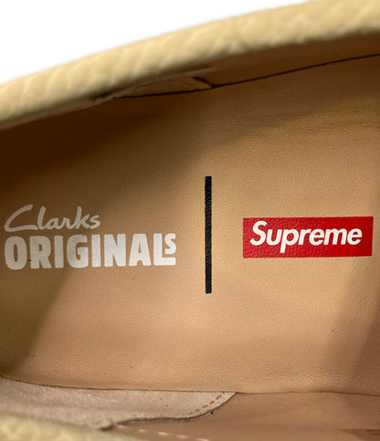 美品 Clarks Supreme ワラビー リフレクティブ ワラビー レザーシューズ 11826 メンズ SIZE UK 8 1/2 クラークス シュプリーム