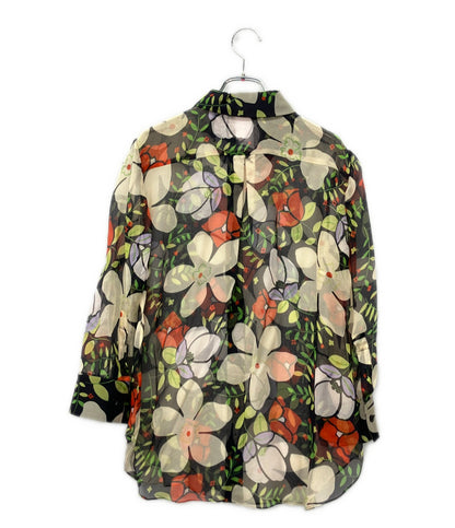 Chloe 長袖 花柄シースルーブラウス 4SBL12-4S026 レディース SIZE 40 (M) クロエ