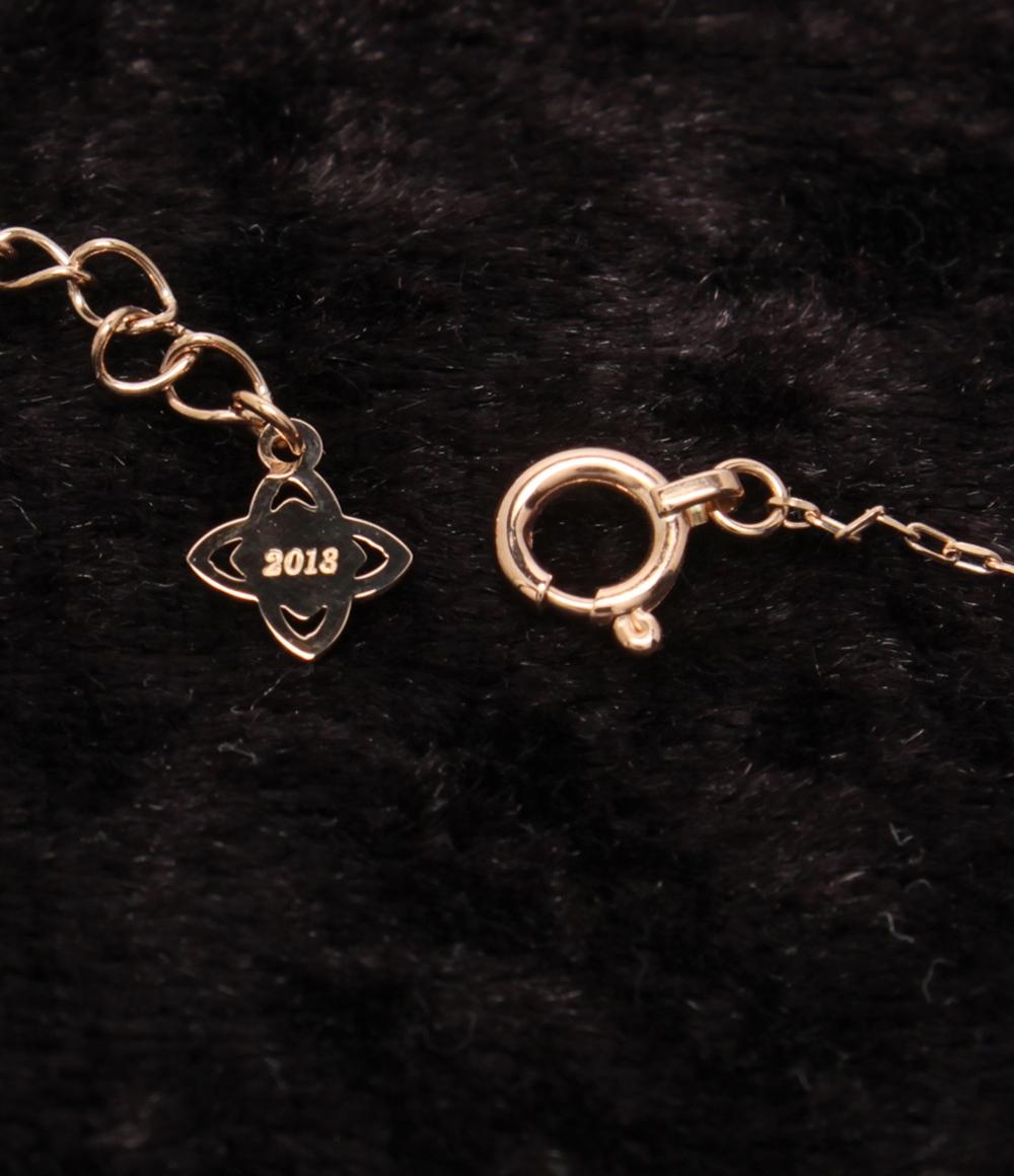 美品 ヨンドシー ネックレス K10 ダイヤ ハートモチーフ 2013