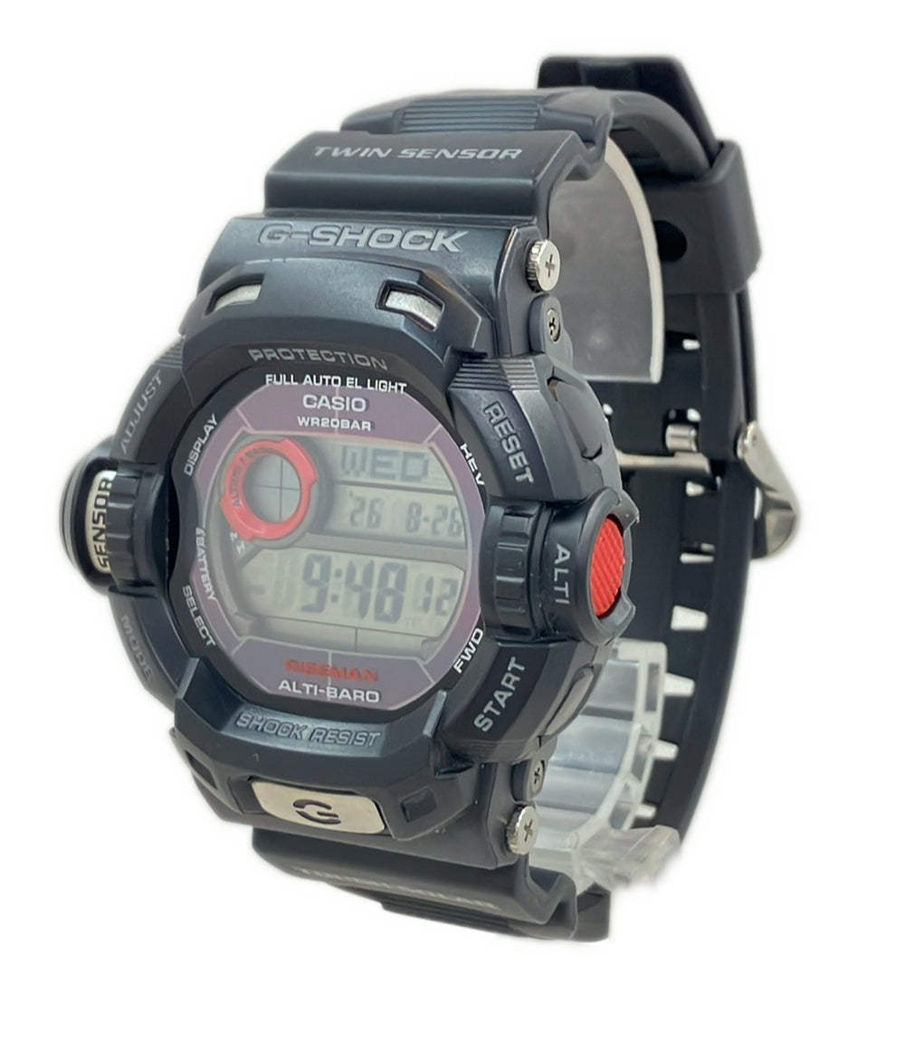 美品 CASIO 腕時計 ライズマン RISEMAN G-SHOCK ソーラー G-9200 メンズ カシオ