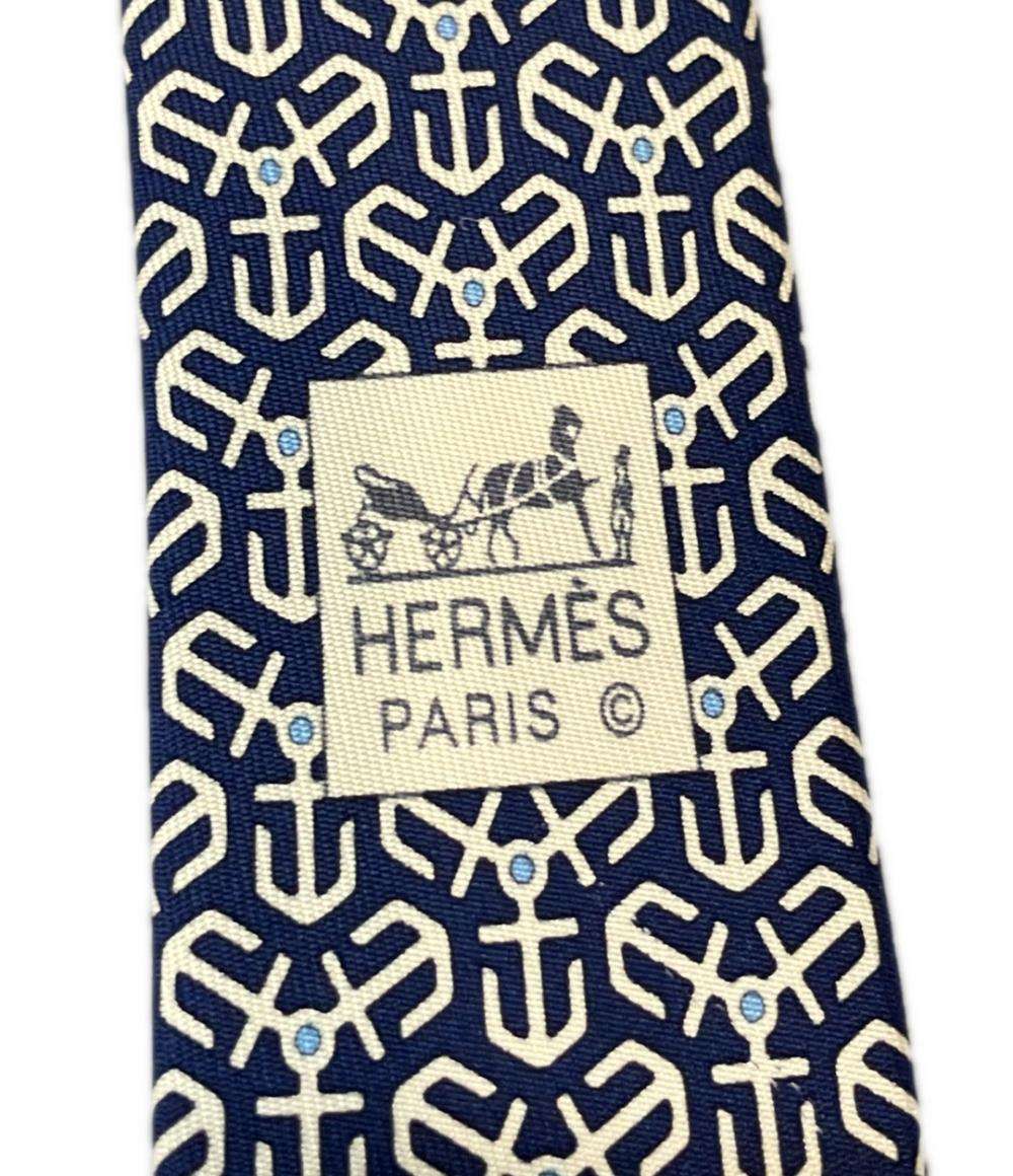 美品 エルメス ネクタイ シルク100% メンズ HERMES