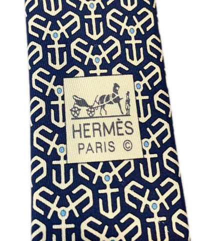 美品 エルメス ネクタイ シルク100% メンズ HERMES