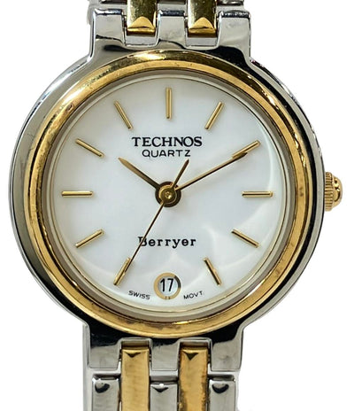 テクノス 腕時計 クオーツ ホワイト レディース TECHNOS