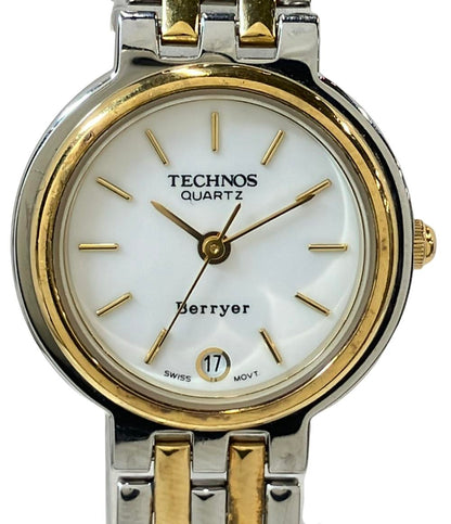 テクノス 腕時計 クオーツ ホワイト レディース TECHNOS