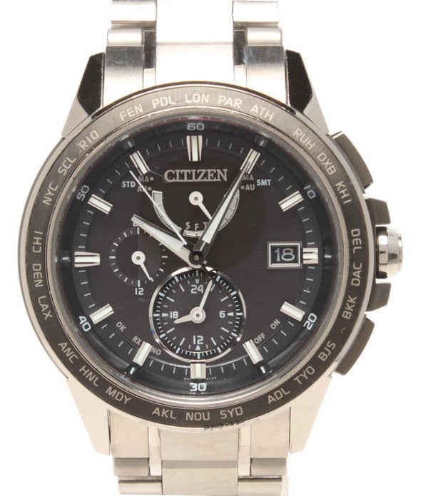 CITIZEN 腕時計 アテッサ ATTESA ソーラー ブラック H820-T020135 