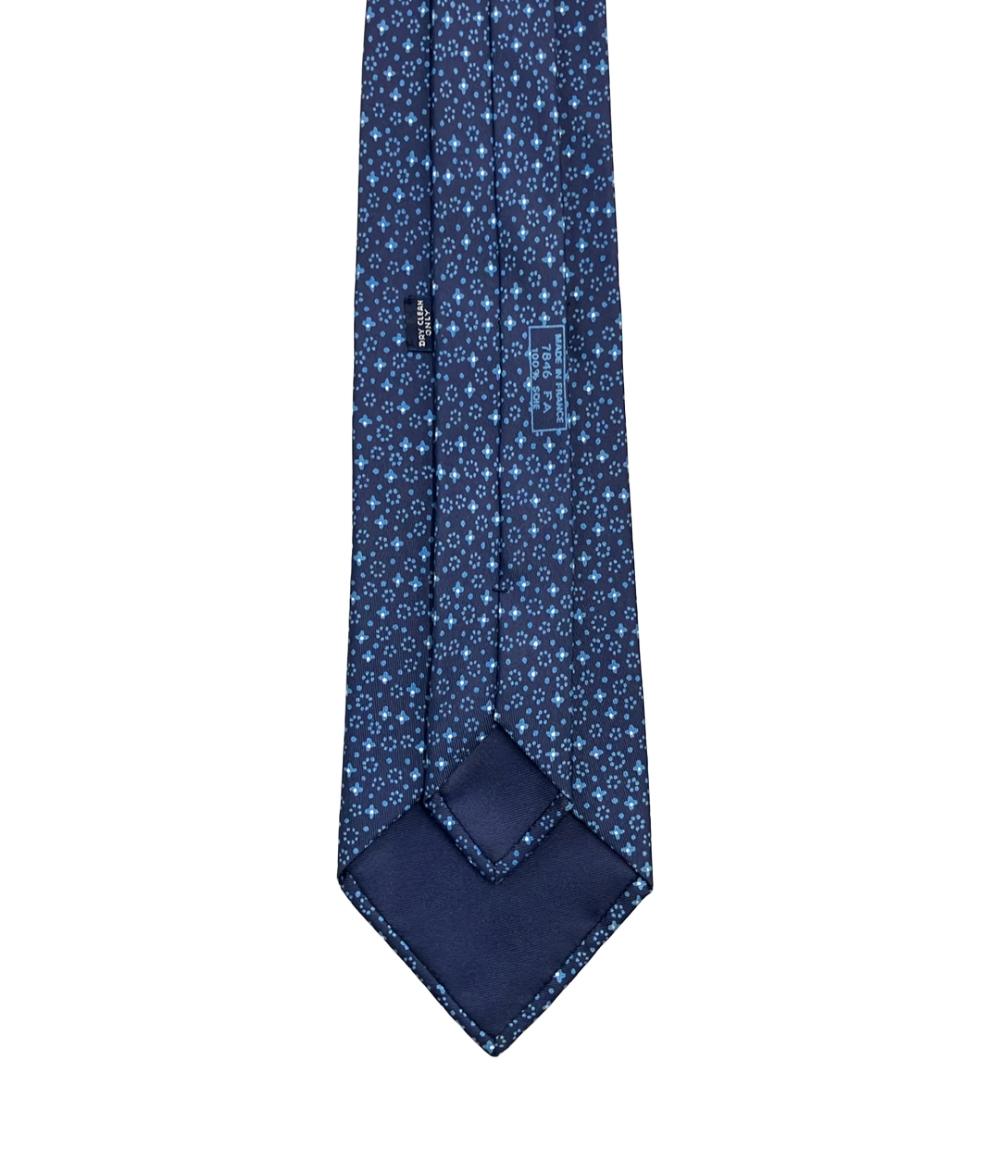 HERMES ネクタイ 花柄 7846 FA メンズ エルメス