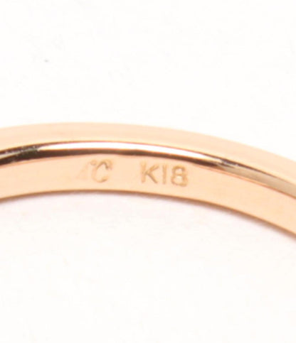 美品 4℃ リング 指輪 K18 ダイヤ レディース SIZE 8号 ヨンドシー