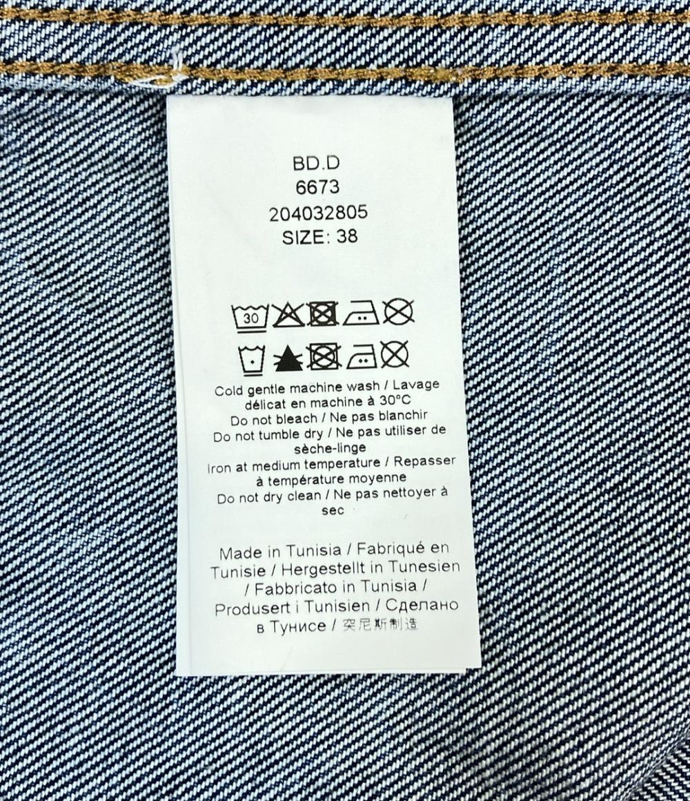 美品 GANNI デニムチューブトップCrinkled Future Denim Strap Top レディース SIZE 38 (M) ガニー