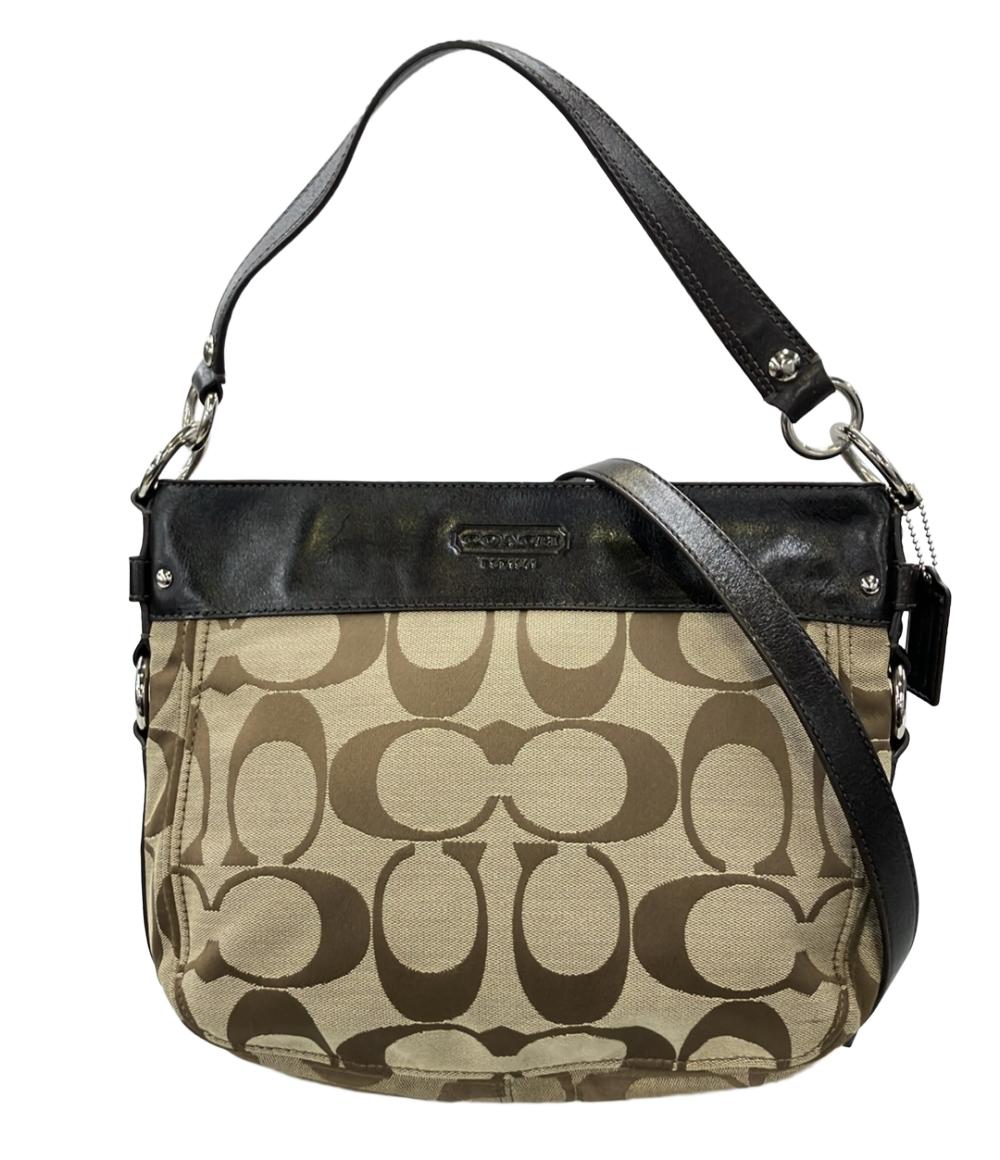 COACH 2WAY ハンドバッグ ショルダーバッグ 斜め掛け ラージシグネチャー F14708 レディース コーチ