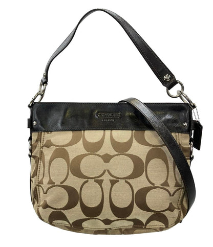 COACH 2WAY ハンドバッグ ショルダーバッグ 斜め掛け ラージシグネチャー F14708 レディース コーチ