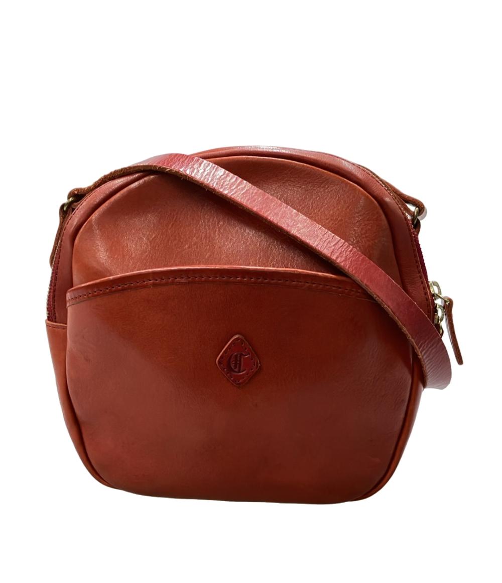 （新品）CLEDRAN ショルダーバッグ レッド CLEDRAN（クレドラン） CLEDRAN FLAM フラム お財布ポシェット