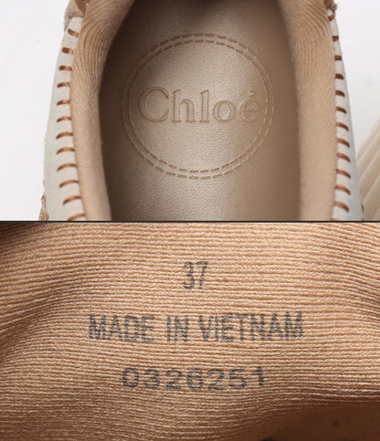 Chloe ローカットスニーカー ウェッジソール 厚底 Nama ウェッジスニーカー CHC24U02IBD70F レディース SIZE 37 (24.5cm) クロエ
