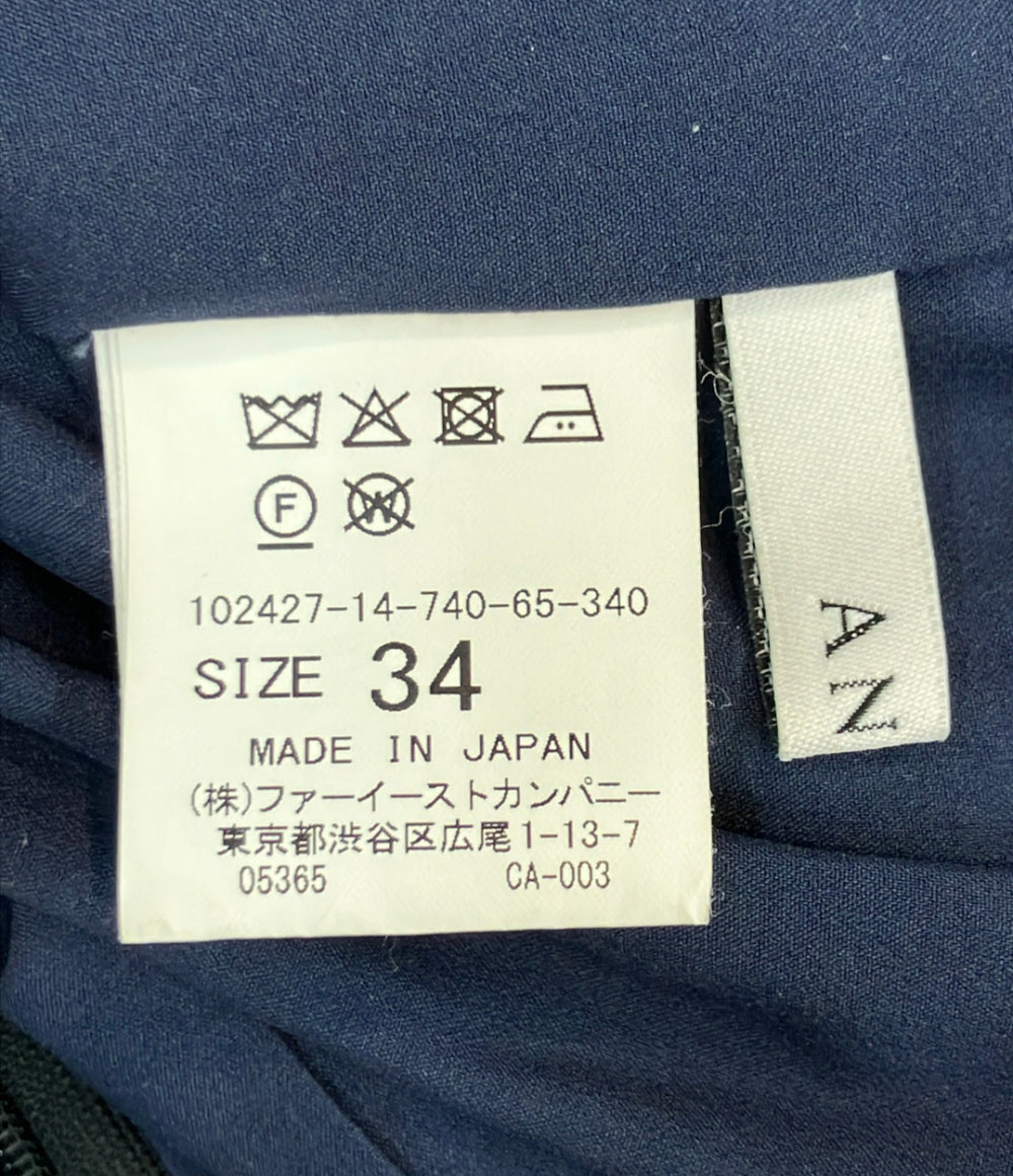 ANAYI 長袖 パターンジャージースリットワンピース レディース SIZE 34 アナイ