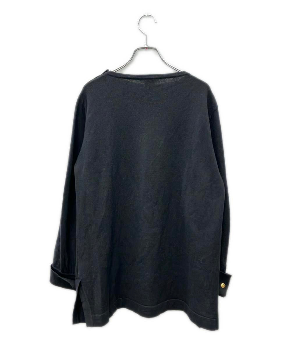 HERMES 長袖 セリエボタン ニット レディース SIZE L エルメス