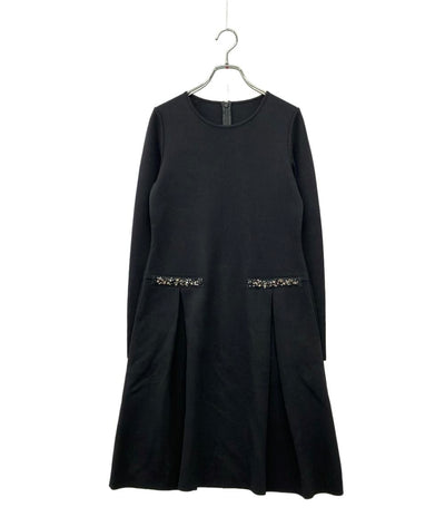 美品 FOXEY 長袖ワンピース レディース SIZE 38 (S) フォクシー