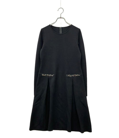 美品 FOXEY 長袖ワンピース レディース SIZE 38 (S) フォクシー