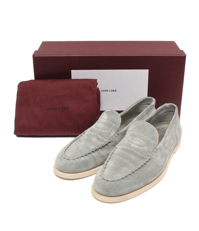 John Lobb ローファー PACE スエード グリーン グレー メンズ SIZE 8E (26.5cm) ジョンロブ