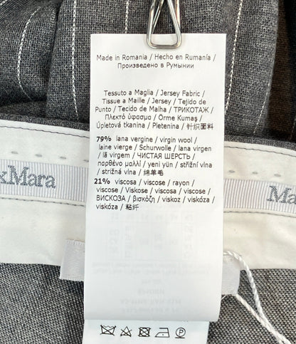 美品 MAX MARA ストライプ パンツ 2317860133 レディース SIZE 46 (XL) マックスマーラ
