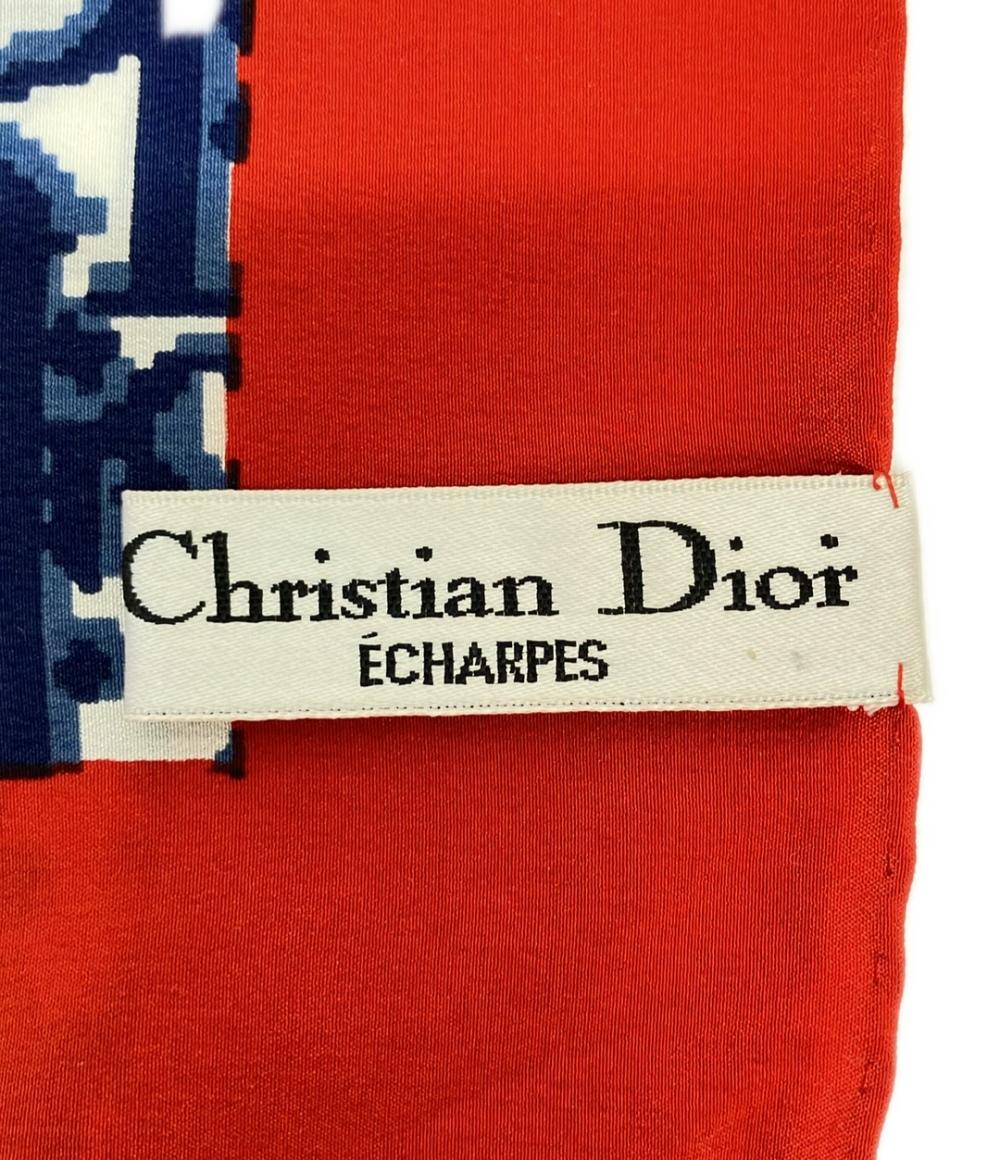 Christian Dior スカーフ シルク100% 総柄 トロッター レディース