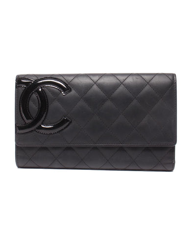 CHANEL 三つ折り長財布 カンボンライン ココマーク レディース シャネル