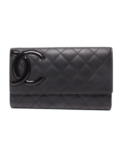 CHANEL 三つ折り長財布 カンボンライン ココマーク レディース シャネル