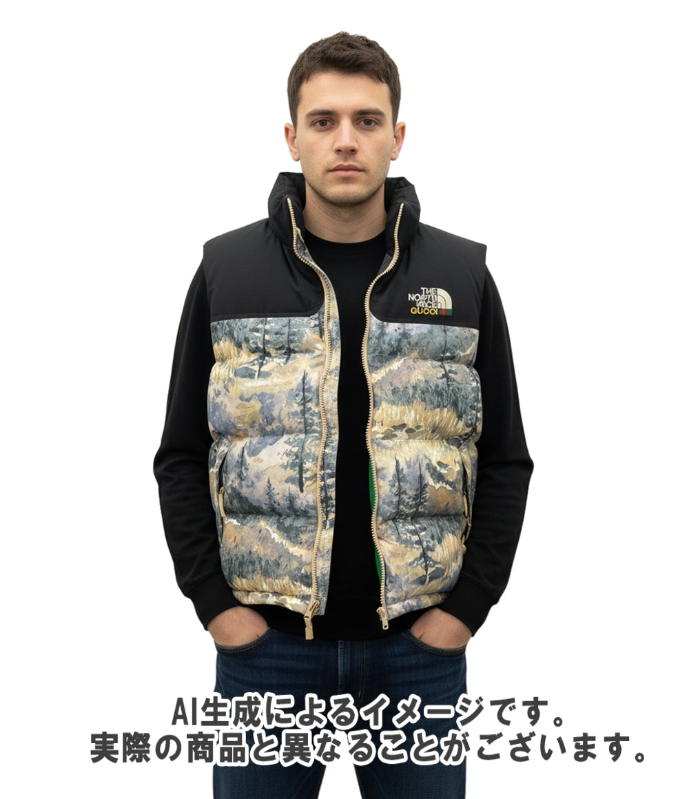 GUCCI THE NORTH FACE ダウンベスト 663762  XAADS メンズ SIZE M グッチ ザ・ノースフェイス