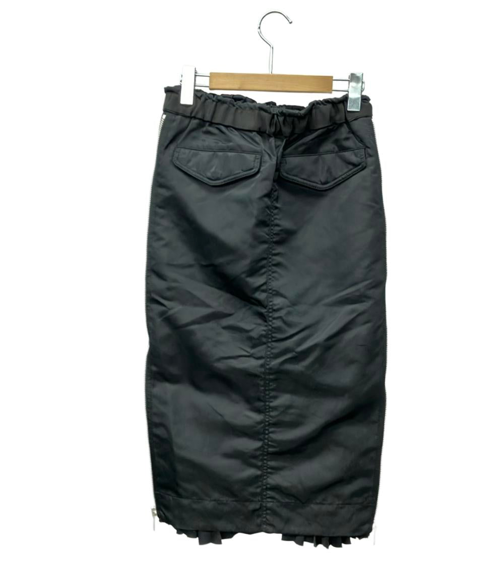 sacai MA-1 ナイロン プリーツスカート