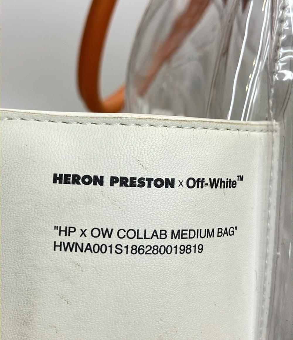 ヘロンプレストン 2wayトートバッグ ショルダーバッグ 斜め掛け Off-White レディース HERON PRESTON