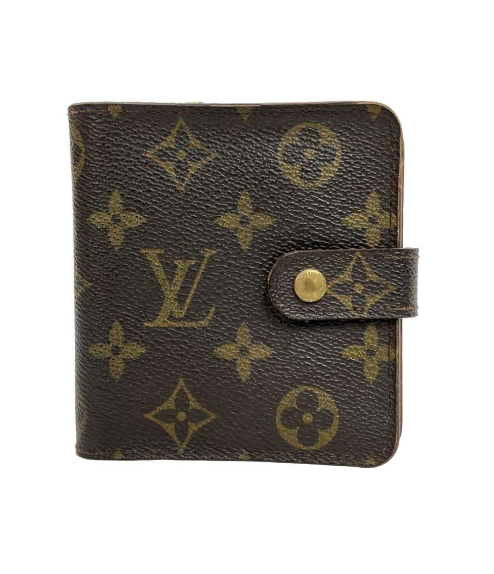 ルイ・ヴィトン 二つ折り財布 コンパクトジップ モノグラム M61667 レディース LOUIS VUITTON
