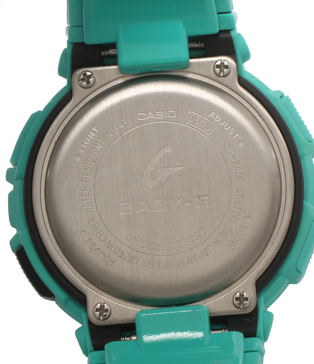 美品 CASIO 腕時計 FOR RUNNING フォー ランニング Baby-G クオーツ ブラック BGA-240 レディース メンズ カシオ